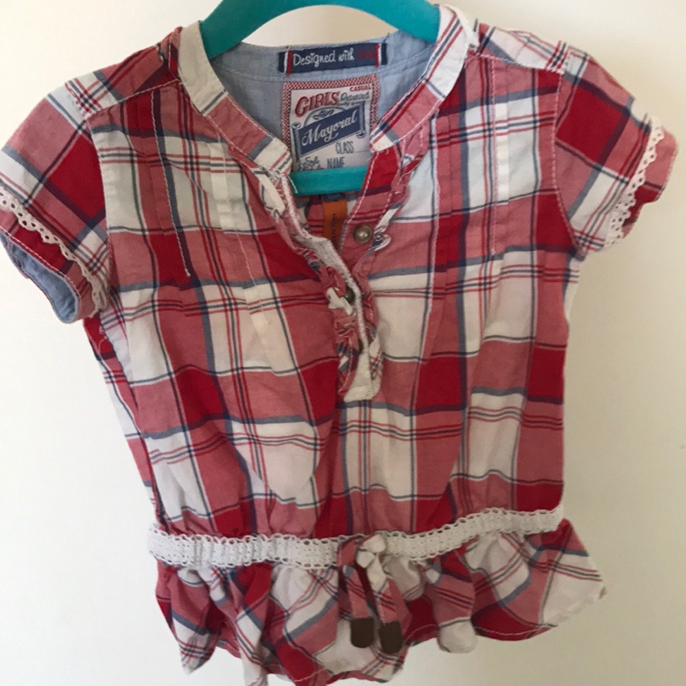 Toddler girl cotton shirt, size 2
